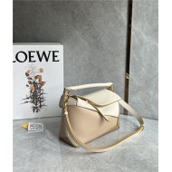 Small Puzzle bag in classic calfskin Milk Tea High