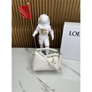 Mini Puzzle bag in soft grained calfskin Soft White High