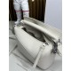 Mini Puzzle bag in soft grained calfskin Soft White High