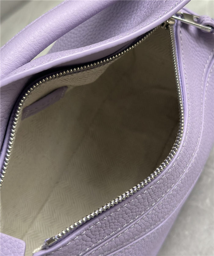 Mini Puzzle bag in soft grained calfskin Purple High