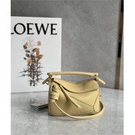 Mini Puzzle bag in soft grained calfskin Vanilla High