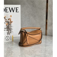 Mini Puzzle bag in soft grained calfskin Caramel High