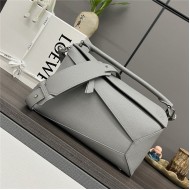 Puzzle bag 29cm in soft grained calfskin Grey High