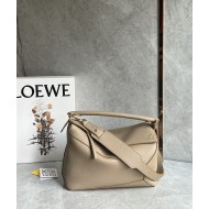 Puzzle bag 29cm in soft grained calfskin Beige High