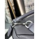 Large Puzzle bag in grained calfskin Grey High