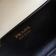 Prada Medium brushed leather handbag 1BD343 White High