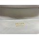 Prada Large brushed leather handbag 1BD342 Grey High