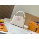 Louis Vuitton Capucines Mini Bag Taurillon Leather M23082 White High