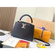 Louis Vuitton Capucines BB Bag Taurillon Leather M23083 Black High