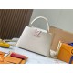 Louis Vuitton Capucines BB Bag Taurillon Leather M23083 White High