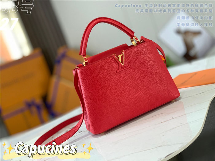 Louis Vuitton Capucines BB Bag Taurillon Leather M94517 Red High