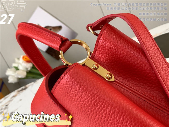 Louis Vuitton Capucines BB Bag Taurillon Leather M94517 Red High