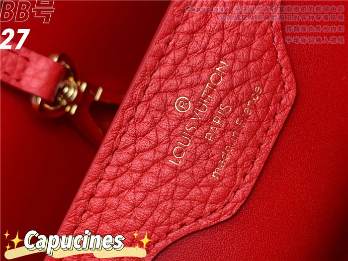 Louis Vuitton Capucines BB Bag Taurillon Leather M94517 Red High