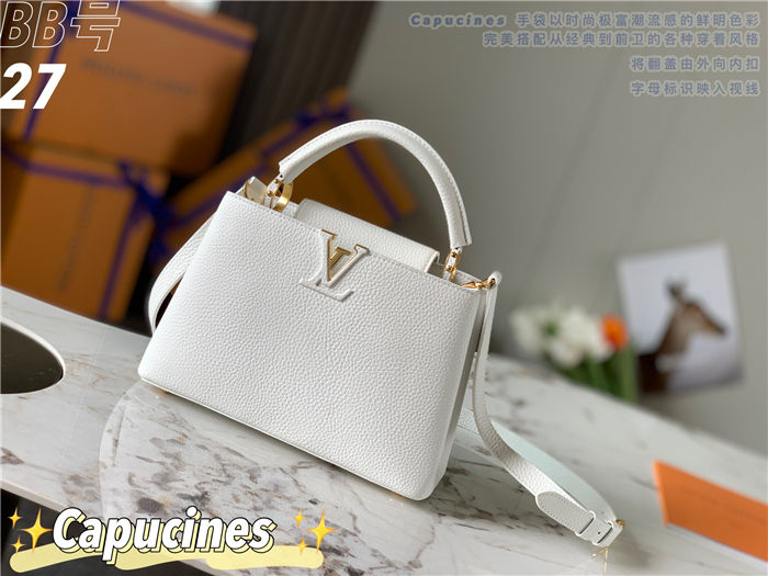 Louis Vuitton Capucines BB Bag Taurillon Leather M94517 White High