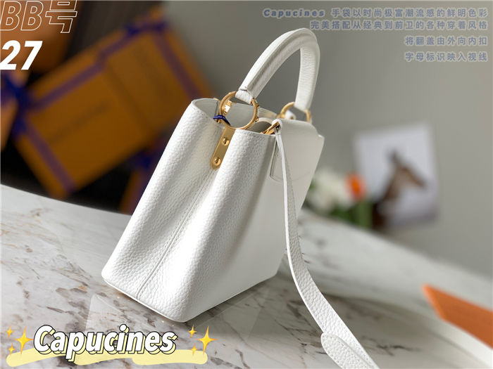 Louis Vuitton Capucines BB Bag Taurillon Leather M94517 White High