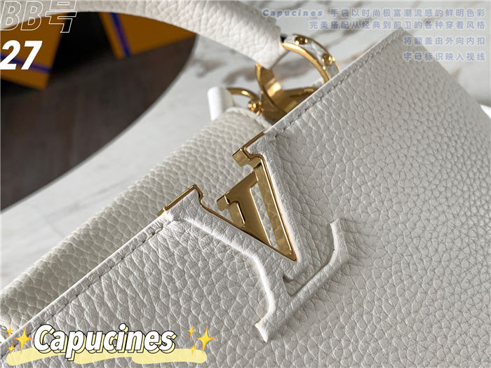 Louis Vuitton Capucines BB Bag Taurillon Leather M94517 White High