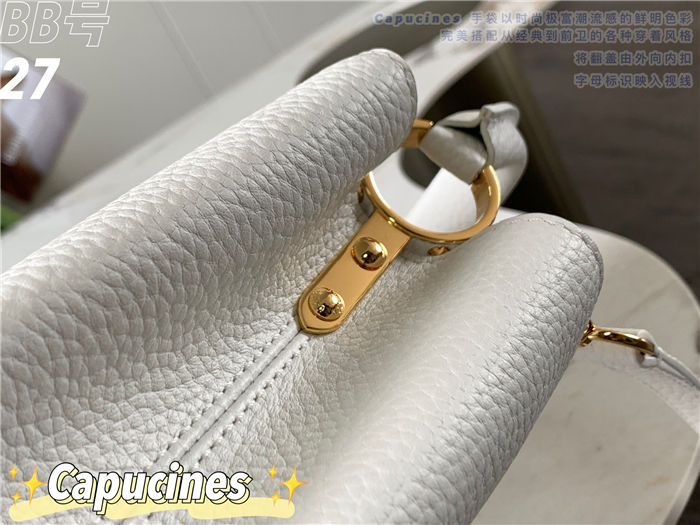 Louis Vuitton Capucines BB Bag Taurillon Leather M94517 White High