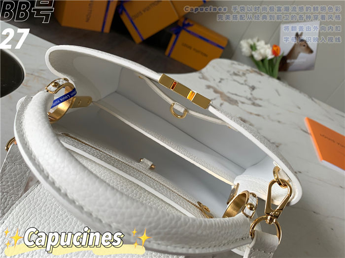 Louis Vuitton Capucines BB Bag Taurillon Leather M94517 White High