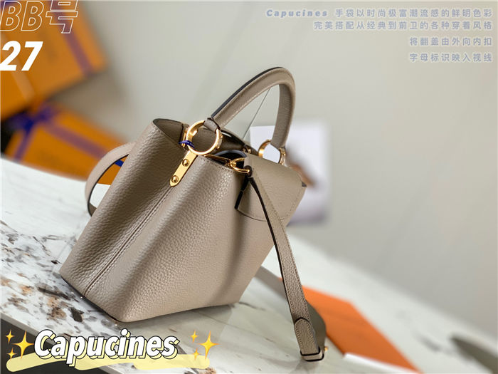 Louis Vuitton Capucines BB Bag Taurillon Leather M94517 Taupe High