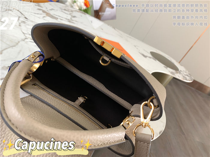 Louis Vuitton Capucines BB Bag Taurillon Leather M94517 Taupe High