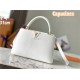 Louis Vuitton Capucines MM Bag Taurillon Leather M42259 White High