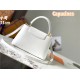 Louis Vuitton Capucines MM Bag Taurillon Leather M42259 White High