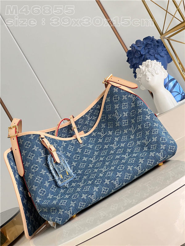 Louis Vuitton CARRYALL MM Monogram Denim M46855 High