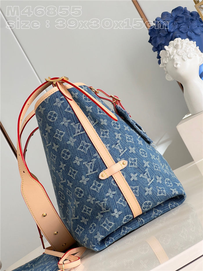 Louis Vuitton CARRYALL MM Monogram Denim M46855 High