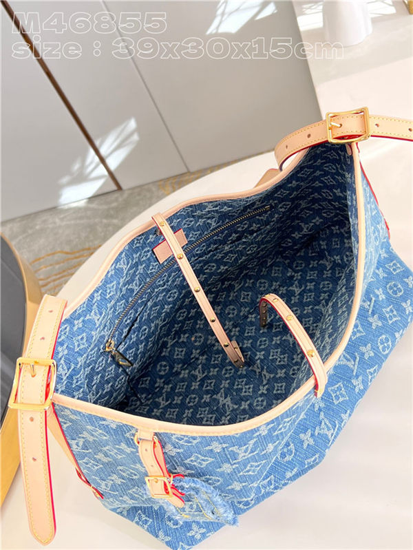 Louis Vuitton CARRYALL MM Monogram Denim M46855 High