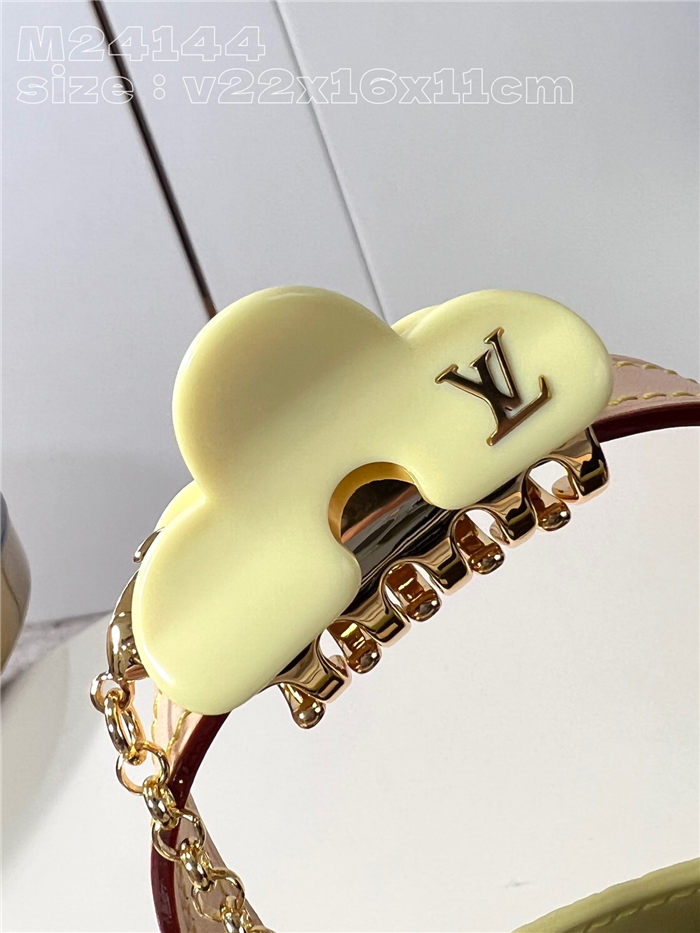 Louis Vuitton Reade PM Monogram Vernis M24144 Yellow High