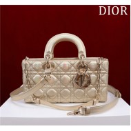 LADY D-JOY BAG MEDIUM Cannage Lambskin Gold High