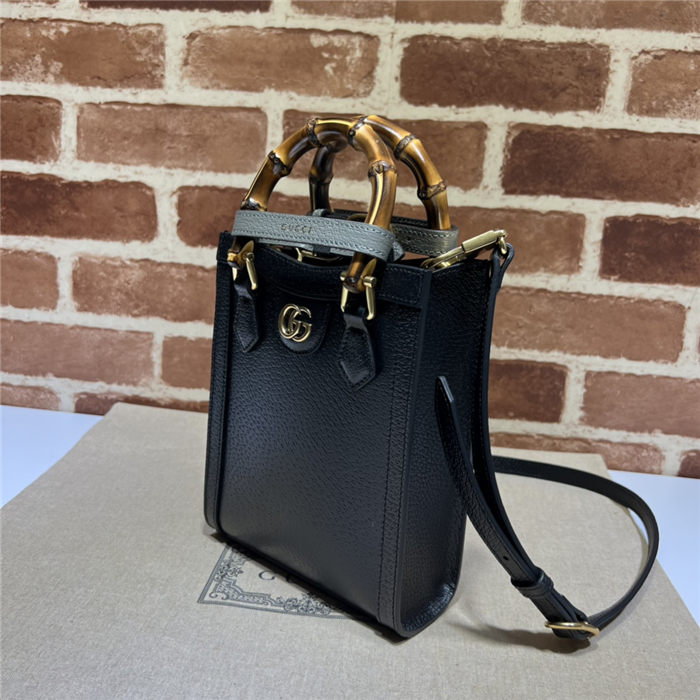 Gucci Diana mini tote bag 739079 Black High