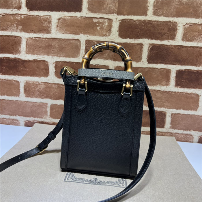 Gucci Diana mini tote bag 739079 Black High