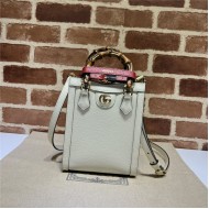 Gucci Diana mini tote bag 739079 White High