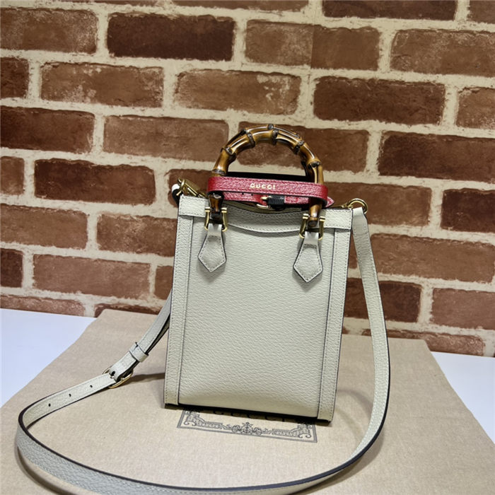 Gucci Diana mini tote bag 739079 White High