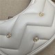 GG Marmont half-moon-shaped mini bag 770983 White High