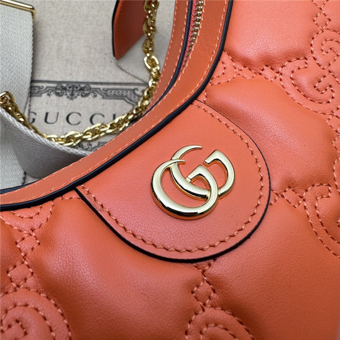 Gucci GG MATELASSÉ SMALL SHOULDER BAG 739709 Orange High