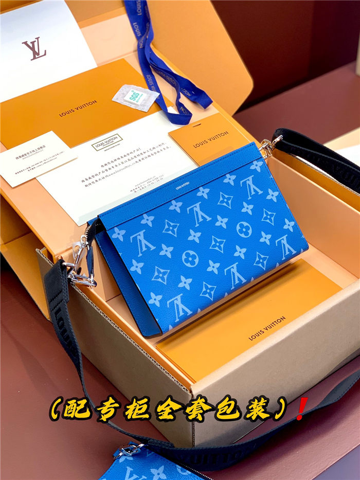 Louis Vuitton Gaston Wearable Wallet M81124 Blue High