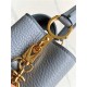 Louis Vuitton Capucines Mini Bag Taurillon Leather M23288 Grey Blue High