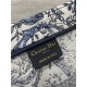 MEDIUM Dior BOOK TOTE Toile de Jouy Soleil Embroidery Blue High