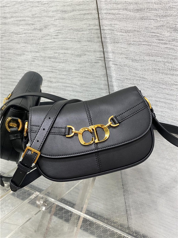 Dior Small CD Besace Bag Calfskin Black High