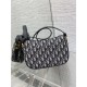 Dior Small CD Besace Bag Dior Oblique Jacquard Blue High