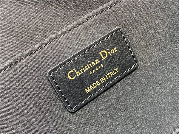 Dior DREAM POUCH Cannage Cotton with Micropearl Embroidery Black High