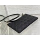 Dior DREAM POUCH Cannage Cotton with Micropearl Embroidery Black High