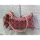 Dior DREAM POUCH Cannage Cotton with Micropearl Embroidery Pink High