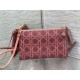 Dior DREAM POUCH Cannage Cotton with Micropearl Embroidery Pink High