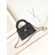 Chanel MINI SHOPPING BAG AS4416 Cotton Tweed & Gold-Tone Metal Black High