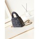 Chanel MINI SHOPPING BAG AS4416 Cotton Tweed & Gold-Tone Metal Black High