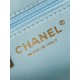 Chanel MINI SHOPPING BAG AS4416 Shiny Aged Calfskin & Gold-Tone Metal Blue High