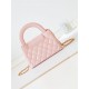 Chanel MINI SHOPPING BAG AS4416 Shiny Aged Calfskin & Gold-Tone Metal Pink High